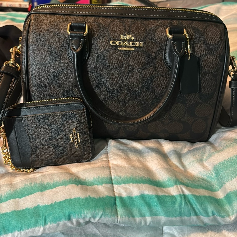 Coach Signature Rowan and Card Wallet